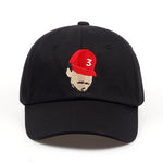 New Popular Chance The Rapper 3 Dad Hat Cap Black Embroidery Baseball Cap Hip Hop Streetwear Strapback Snapback Sun Hat