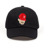 New Popular Chance The Rapper 3 Dad Hat Cap Black Embroidery Baseball Cap Hip Hop Streetwear Strapback Snapback Sun Hat